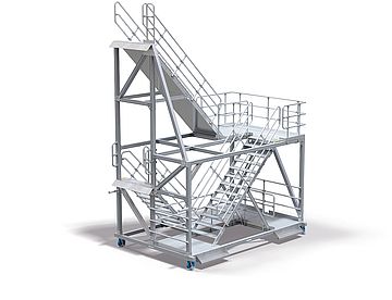 Speciale trap met twee niveaus Speciale trap met twee niveaus