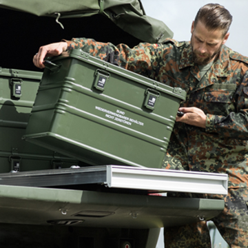 Kisten voor militairen