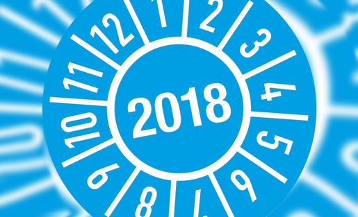 blaue Leiternprüfplakette