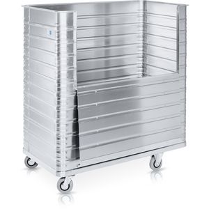 Wózek transportowy W 171 ze ścianką składaną i rowkami Wózek transportowy W 171 ze ścianką składaną i rowkami