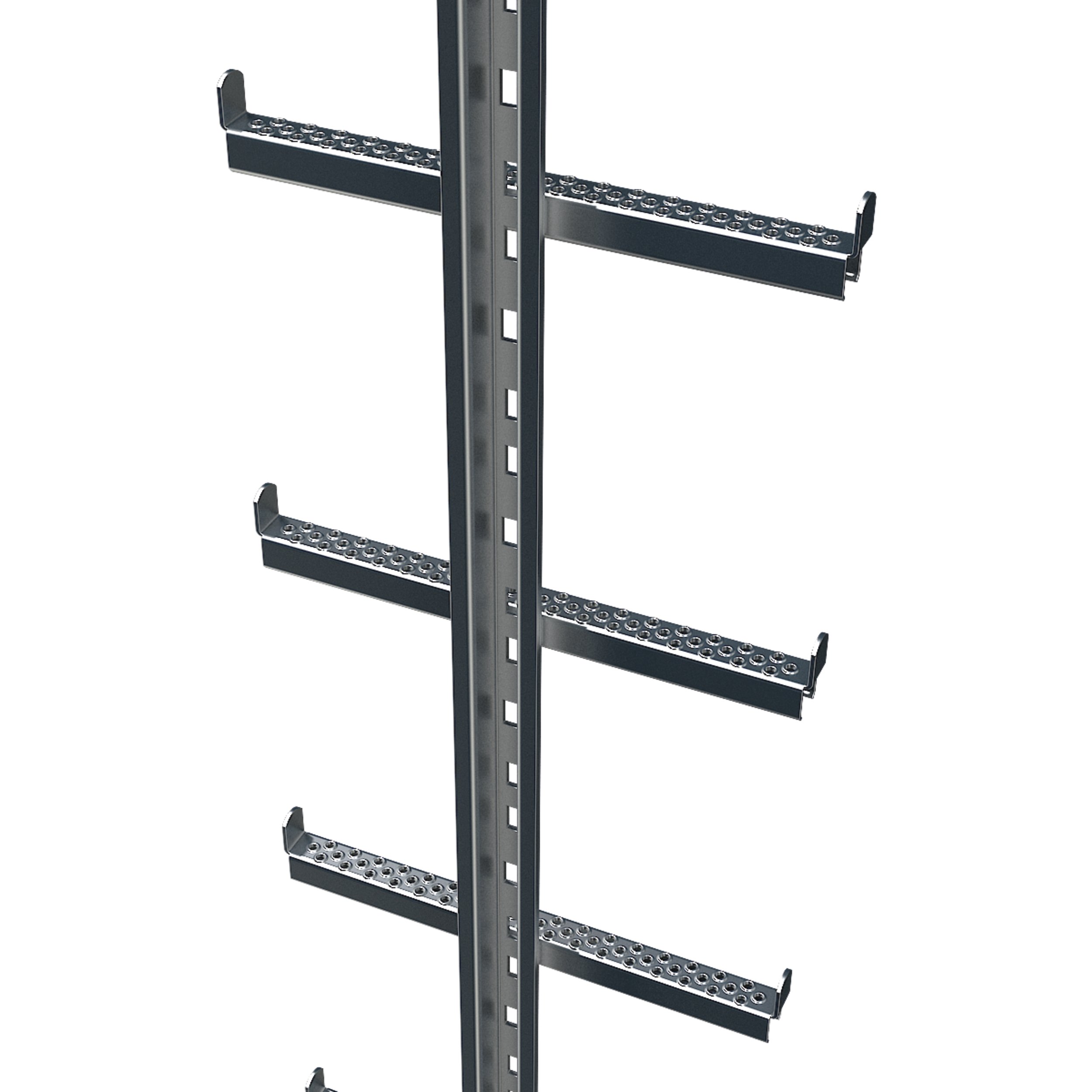 Single-stile ladder with integrated arrester rail. | Fall arrester 
